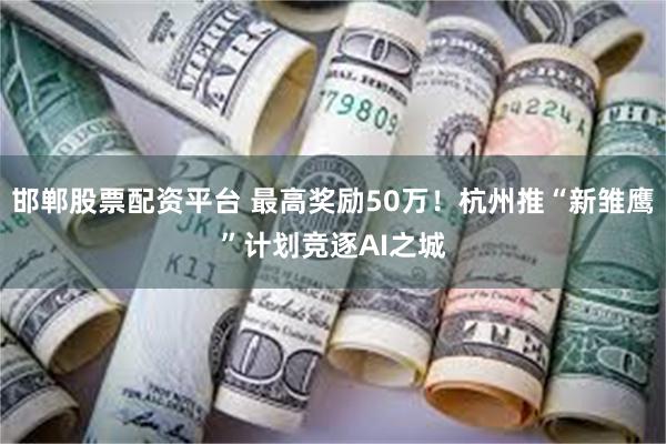 邯郸股票配资平台 最高奖励50万！杭州推“新雏鹰”计划竞逐AI之城