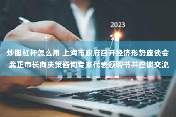 炒股杠杆怎么用 上海市政府召开经济形势座谈会 龚正市长向决策咨询专家代表颁聘书并座谈交流