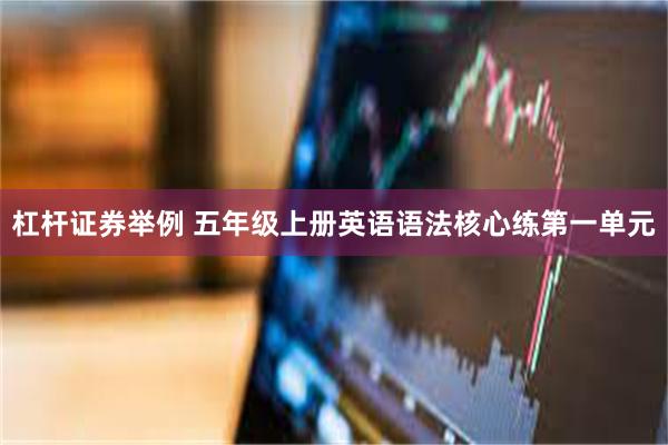 杠杆证券举例 五年级上册英语语法核心练第一单元